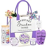 Grandma Gifts, Mothers Day Birthday Gifts for Grandma, Christmas Ideas Present for Grandmother Basket Set of 7