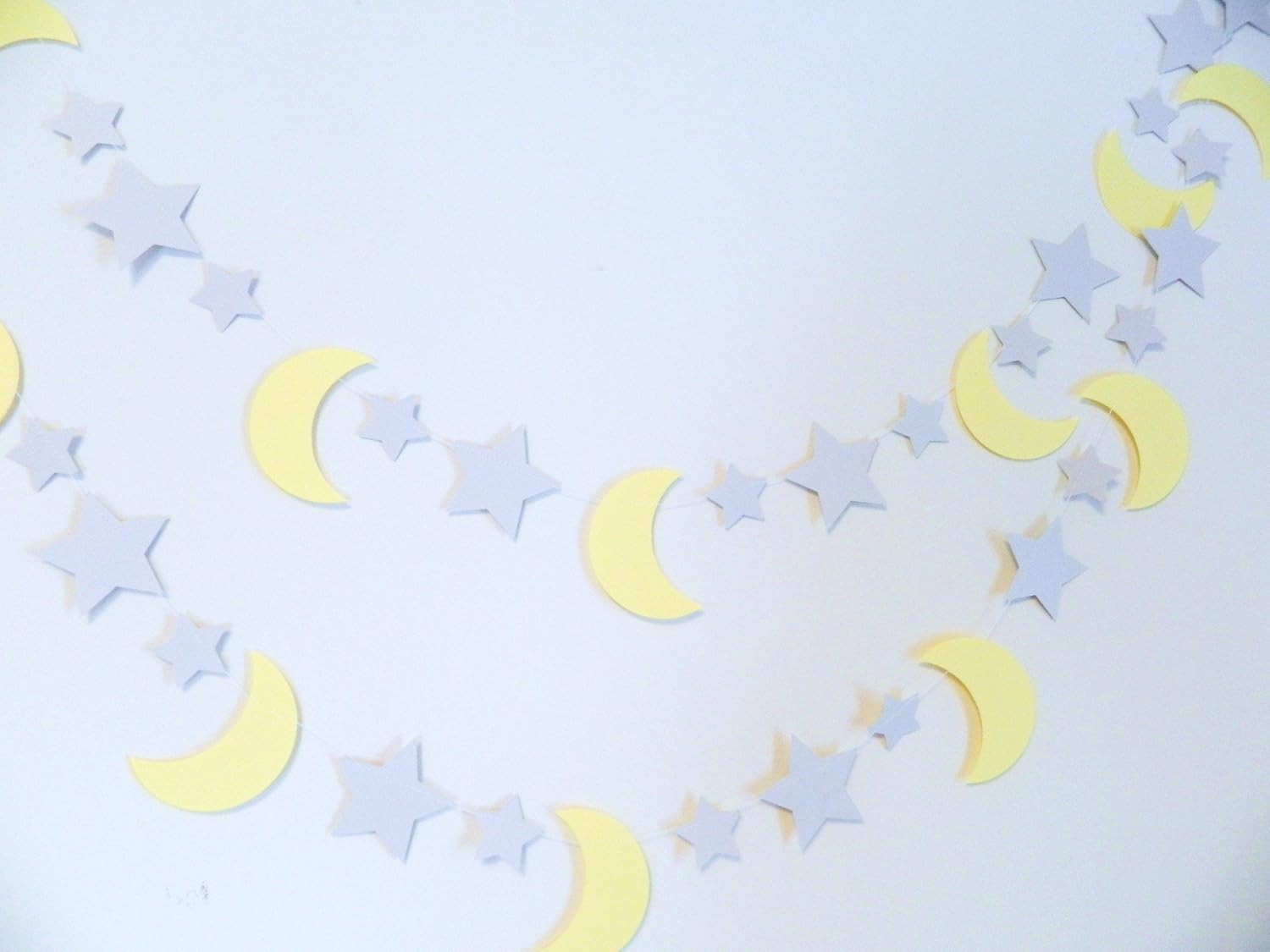 Amazon.com: Star and Moon Baby Shower Decorations - Gray Yellow Moon