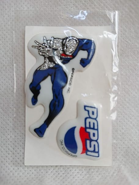 Amazon Pepsi ペプシ ペプシマン ぷくぷくシール 約4cm ミニシール フィギュア ドール 通販