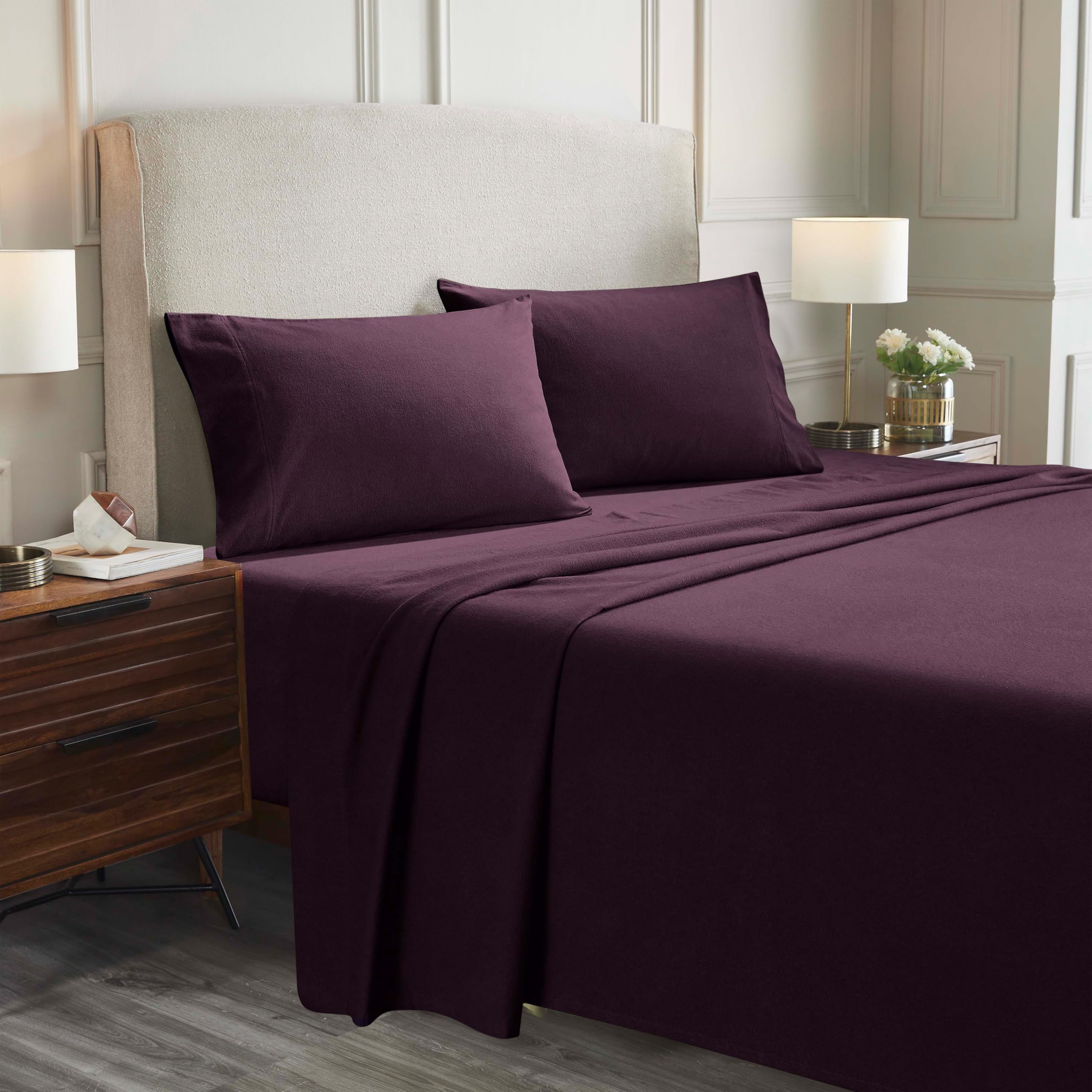 Home City, Bed Linen Set, Purple - Double
