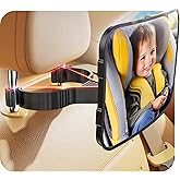 TAZNI Baby Car Mirror Back Seat Extra Wide Clear View Never Shake Car Seat Mirror for Baby Rear Facing 360° Babys Must Haves 