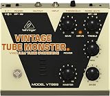 Behringer VT999 Vintage Tube Monster Overdrive Pedal 12AX7 Noise Gate 3 Band EQ