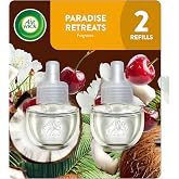 Air Wick Plug In Scented Oil Refill Paradise Retreat, Essential Oils,2ct | 2count Air Wick refill plug in scented oil, Paradise Retreat Air Freshener, infused with essential oils for home fragrance.