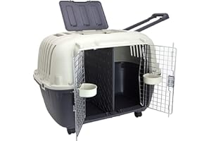 SPORT PET SportPet Designs Double Wire Door Plastic Kennel (CM-0699-CS01)