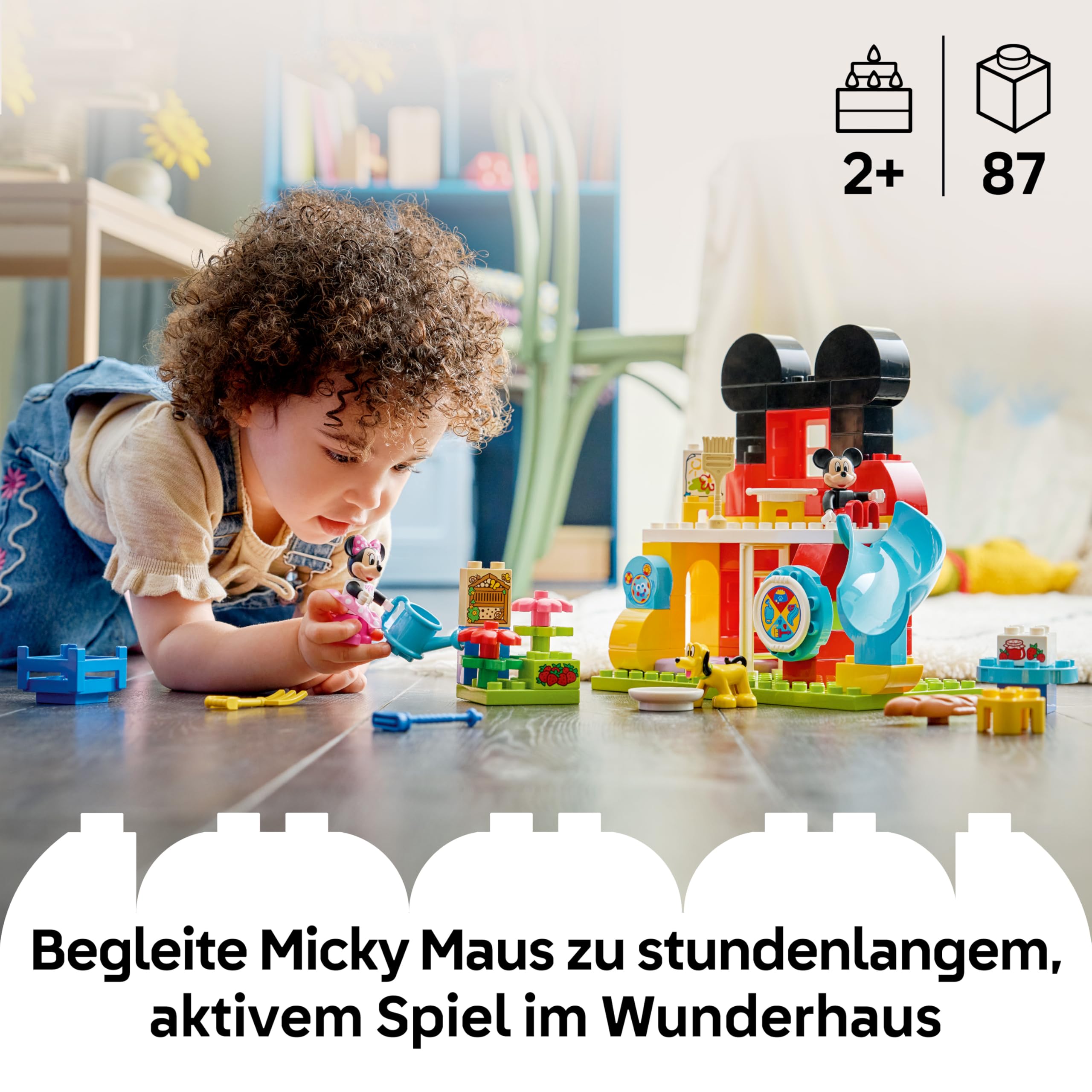 LEGO DUPLO | Micky Maus Wunderhaus mit Minnie und Pluto - Pädagogisches Feinmotorik Spielzeug für Kleinkinder - inkl. 3 Figuren & Toodles - Geschenk für Jungen & Mädchen ab 2 Jahren - 10465 2