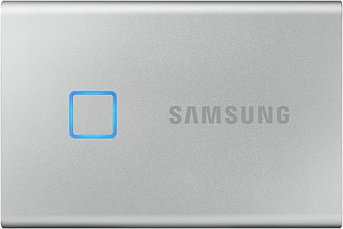 Samsung T7 Touch Portable SSD 1TB, Up to 1050MB/s, USB