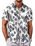 COOFANDY Mens Casual Button Down Shirts Hawaiian