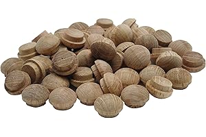 General Tools 311038 3/8" Button Plugs, Oak, 50-Pack