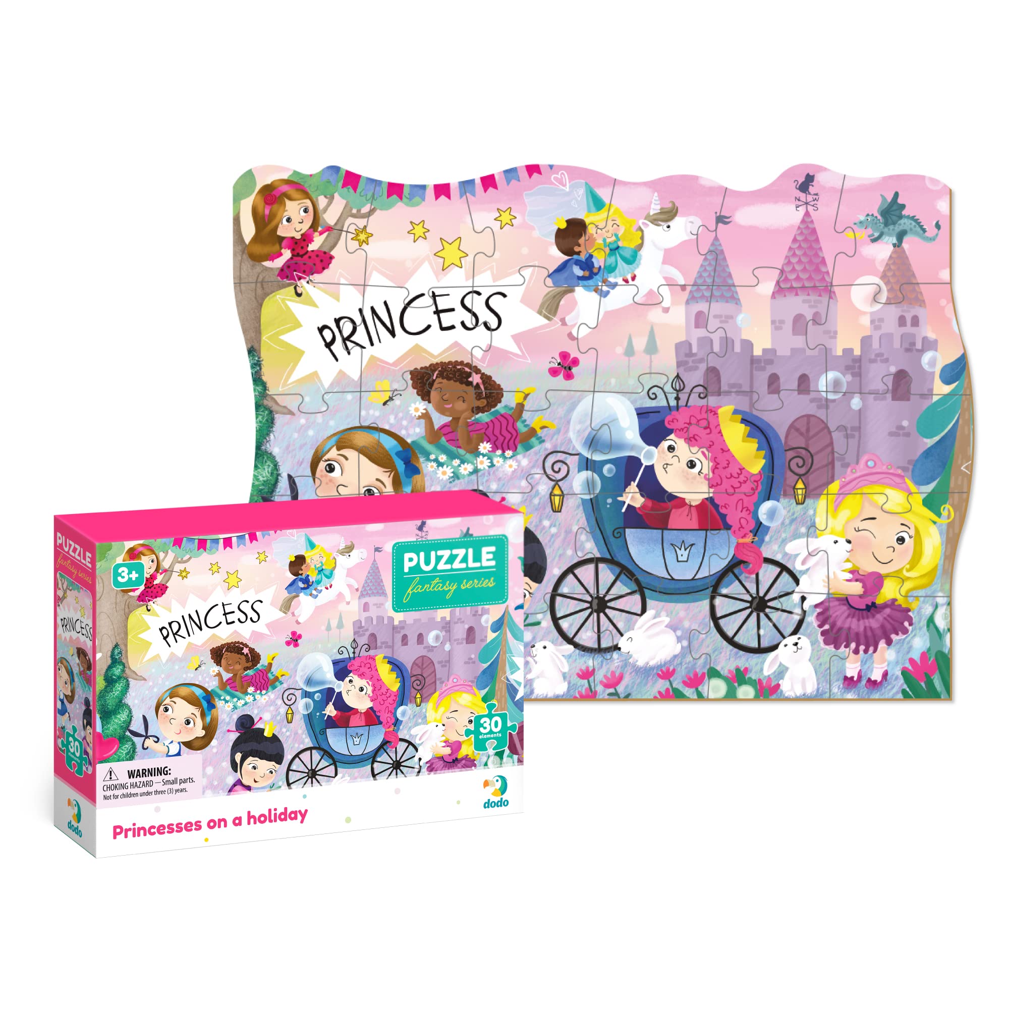 Princesses on a holiday Fantasy Jigsaw Puzzle for Kids 3 years old and up 30 Dodo Perfect Educational Gift for Girls