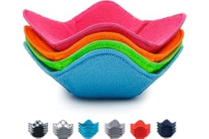 Aticca Microwave Bowl Cozy Holders for Hot Food Set of 4 Hot Pads for Bouillon Cups Multipurpose Heat Proof Plate Holder