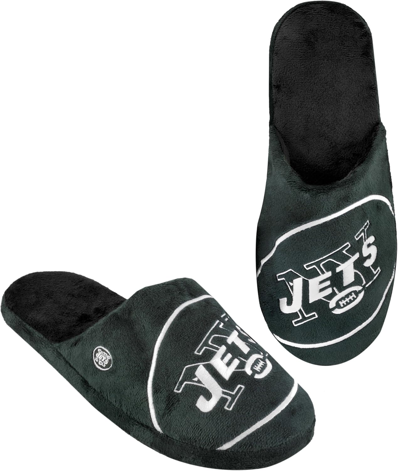 New York Jets 2011 Big Logo Men Slipper Tpr Sole Extra Large Slippers