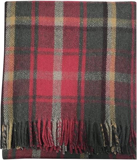 Tartan Tweeds - Alfombra de tartán escocés, 100% lana, talla única