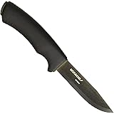 Morakniv Bushcraft Carbon Fixed Blade Knife with Carbon Steel Blade, Black, 0.125/4.3-Inch