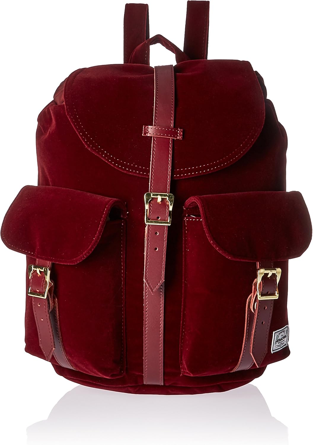 burgundy backpack women's