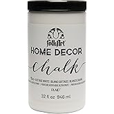 FolkArt Home Decor Chalk Furniture & Craft Acrylic Paint in Assorted Colors, 32 ounce, Cottage White,25643