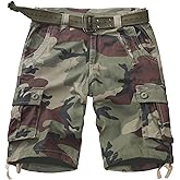 GSGGIG Shorts for Women Hiking Shorts Bermuda Cargo Shorts 7" Y2K Summer Camo Shorts with Pockets