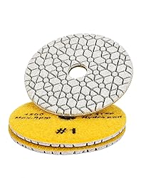 Panfreet 3 Step Diamond Polishing Pads 4",Granite