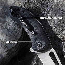 FLISSA Mini Pocket Knife, Folding EDC Knife, 2.5