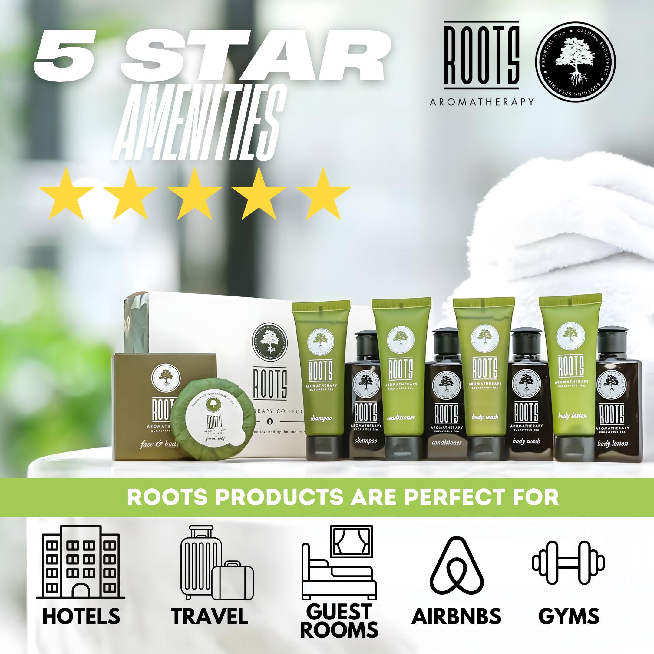 Airbnb Travel+Essentials Shampoo and Conditioner Sets Body Wash Lotion & Soap,Guest Bathroom Essentials Toiletries Kit Bulk Mini Set Kits Sulfate Free Air Bnb Toiletry (10 Count)