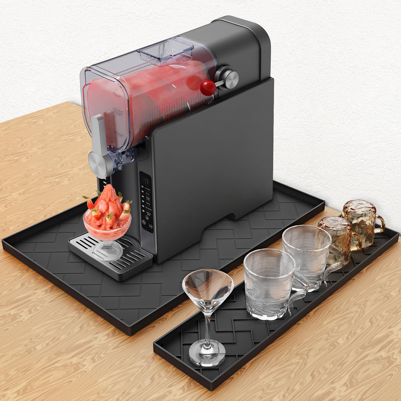 Photo 1 of Silicone Mat for Ninja Slushie Machine & Cream Maker- Removable 22.5"*15"*0.7" Countertop Protector Mat,Concave Convex Design, leak-proof and Slip-resistant, Compatible with blender&juicer