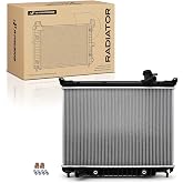 A-Premium Engine Coolant Radiator Assembly with Transmission Oil Cooler | Compatible with Chevy Trailblazer 2002-2009 &amp; Buick Rainier 2004-2007 &amp; GMC Envoy 2002-2009 &amp; Isuzu &amp; Oldsmobile &amp; Saab, 4.2L