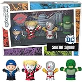 Little People Collector DC Suicide Squad Special Edition Set for Adults & Fans, 4 Figures in Display Package