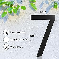 8 Inch House Numbers, Self-adhesive House Number