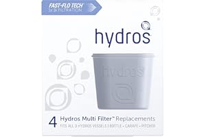 Hydros Filter Refill 4 Pack - Fast Flo Tech - Hydros Replacement Water Filters - Filters 40 Gallons Each - 4 Water Filters