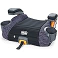 Chicco GoFit ClearTex Plus Backless Booster Car Seat, Latch Attachment, Quick-Release Latch Removal, Portable Car Booster Seat for Children at Least 4 Years Old and 40-110 lbs | Confetti/Black