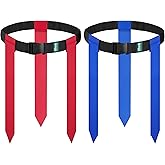 Hilhook Flag Football Belts, 2/10/20 Sets of Adjustable Flag Football Set with Flags for Kids Youth and Adults Training