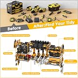 Jgstkcity Power Tool Organizer 6-Way USB? Extension Lead 8 Drill Holders view 5