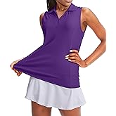 G Gradual Women's Sleeveless Golf Polo Shirts