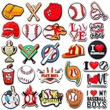 Xaldrichasta Baseball Shoe Charms for Clog