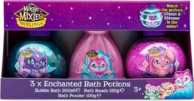 Kokomo Magic Mixies Mixlings 3 Enchanted Bath Potions Bubble Bath Fizzy Beads