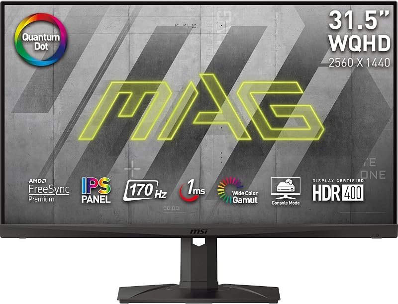 MAG321QR-QD Monitor Gaming 31.5" WQHD, IPS Quantum Dot 2560 x 1440