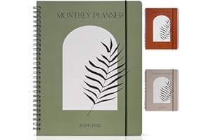 ZICOTO Simplified 2024-2025 Monthly Planner and Calendar Book - Beautiful Arched To Do List Notebook Easily Organizes Your Tasks to Boost Productivity - Runs From January 2024 Until December 2025