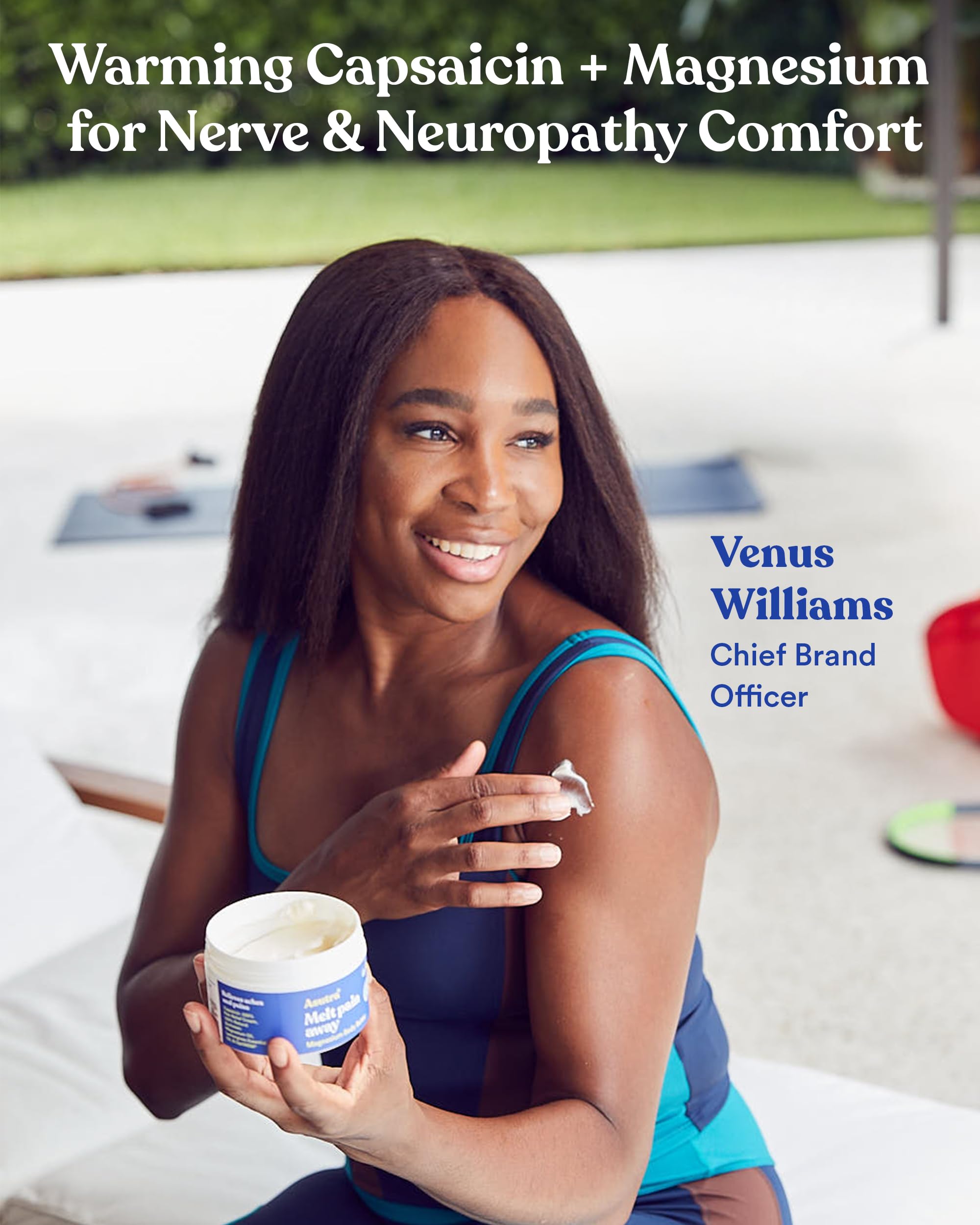 ASUTRA Melt Pain Away Magnesium Cream – Warming Capsaicin Formula for Leg Cramps, Muscle Tension & Nighttime Leg Relief – Fast-Absorbing, Non-Sticky Topical Magnesium Lotion for Feet & Body