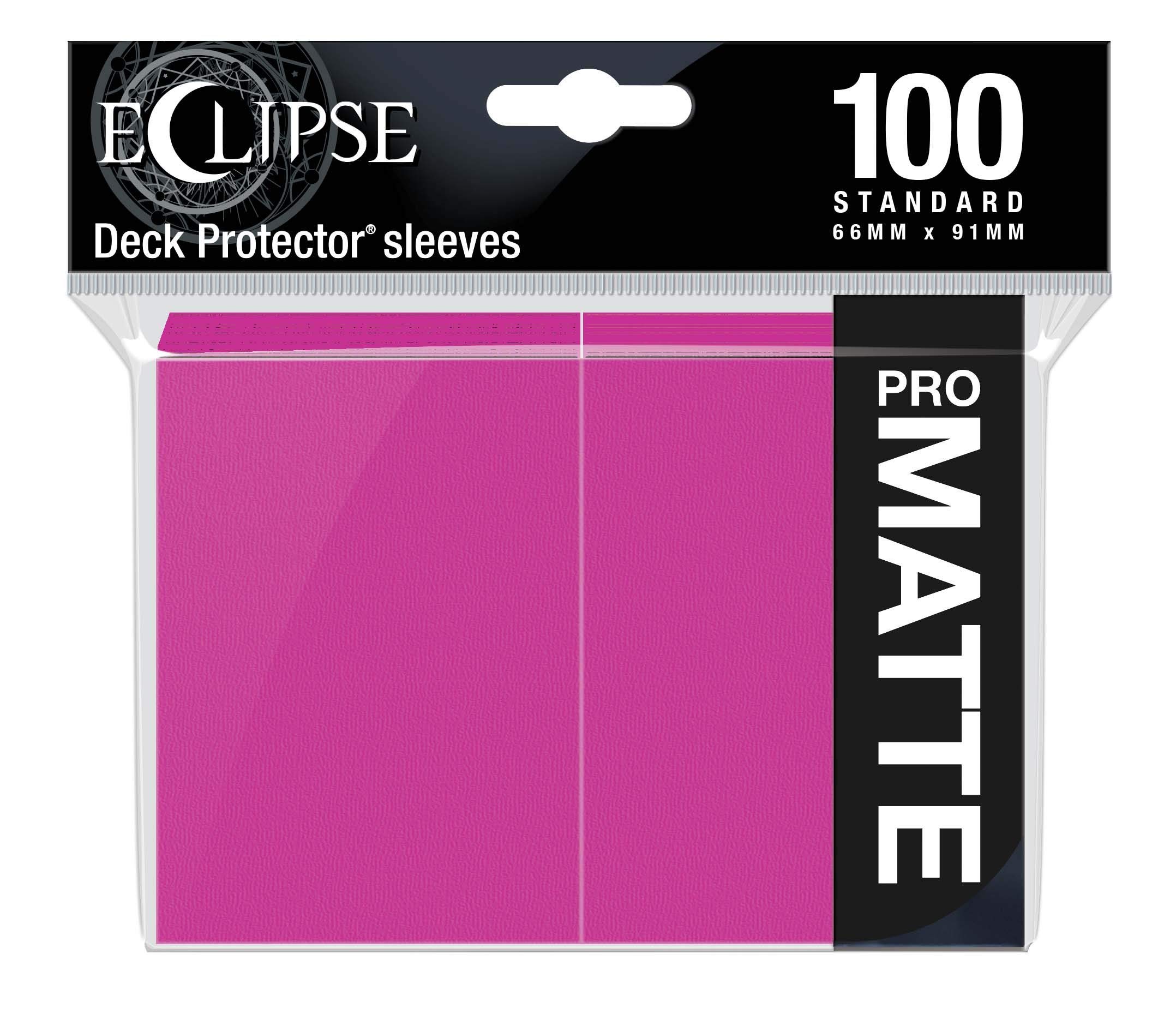 Ultra Pro - Eclipse Standard Matte Sleeves 100 Pack - Hot Pink