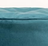 icon Milano Teal Green Velvet Bean Bag Pouffe - Large Footstool view 5