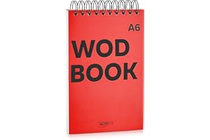 PROFIT SPORT JOURNALS WODBOOK A6 Cross Training Journal by ProFit - WOD Logbook - Cross Training Tracking Diary – WOD Book | 140 pages - Track 125 WODs | Designed to Track Your Strength, Conditioning and Skills