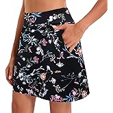 Oyamiki Women's Active Athletic Skort Lightweight Tennis Skirt Perfect for Running Training Sports Golf