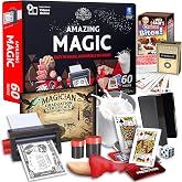 RA MAGIC SHOP - Amazing Magic Set for Kids Ages 8 and Up - 60 Easy and Advanced Tricks with Video Instructions Props for Beginners - Builds Confidence &amp; Motor Skills