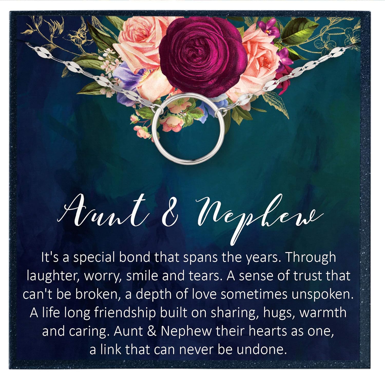 Aunt Nephew Bracelet for Aunt Gifts for Auntie Gifts from Nephew for