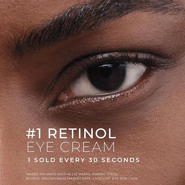 ROC RETINOL CORREXION UNDER EYE CREAM FOR DARK CIRCLES & PUFFINESS, DAILY WRINKLE CREAM, ANTI AGING SKIN CARE TREATMENT WOMEN AND MEN, 0.5 OZ (PACKAGING MAY VARY)