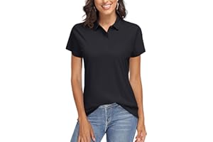 TACVASEN Women's Golf Polo Shirts Short Sleeve UPF 50+ Sun Protection Golf Shirts for Women Quick Dry Collared Polos