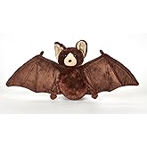 The Petting Zoo Bat Stuffed Animal Plushie, Gifts for Kids, Wild Onez Zoo Animals, Bat Plush Toy 9 Inches