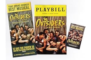 GENERIC Brody Grant "THE OUTSIDERS" Brent Comer/Jason Schmidt/Sky Lakota-Lynch/Emma Pittman/January 2025 Broadway Musical Playbill with (2) Two Advertising Flyers