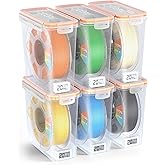 YOOPAI Pro Filament Storage Box with Temperature &amp; Humidity Monitor, Airtight Filament Storage Container with Desiccant for 1KG 1.75mm PLA ABS PETG TPU, Single Spool 3D Printer Filament Storage Box(6)