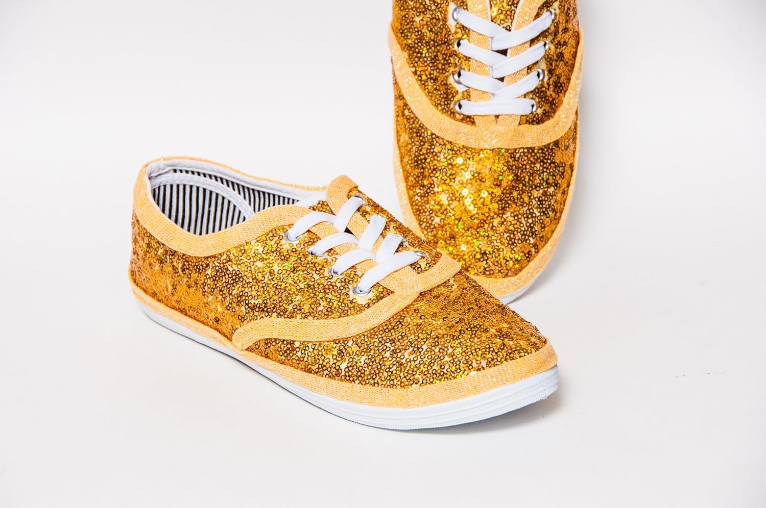 sequin canvas shoes