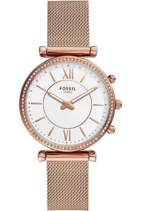 Amazon.com: Fossil Men's 45mm Neutra Stainless Steel and Leather Hybrid  Smart Watch, Color: Smoke, Brown (Model: FTW1194) : Clothing, Shoes \u0026  Jewelry